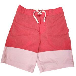 H&M Mens Drawstring Dual Pocket Colorblock Swim Trunks Medium